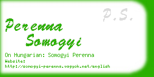 perenna somogyi business card